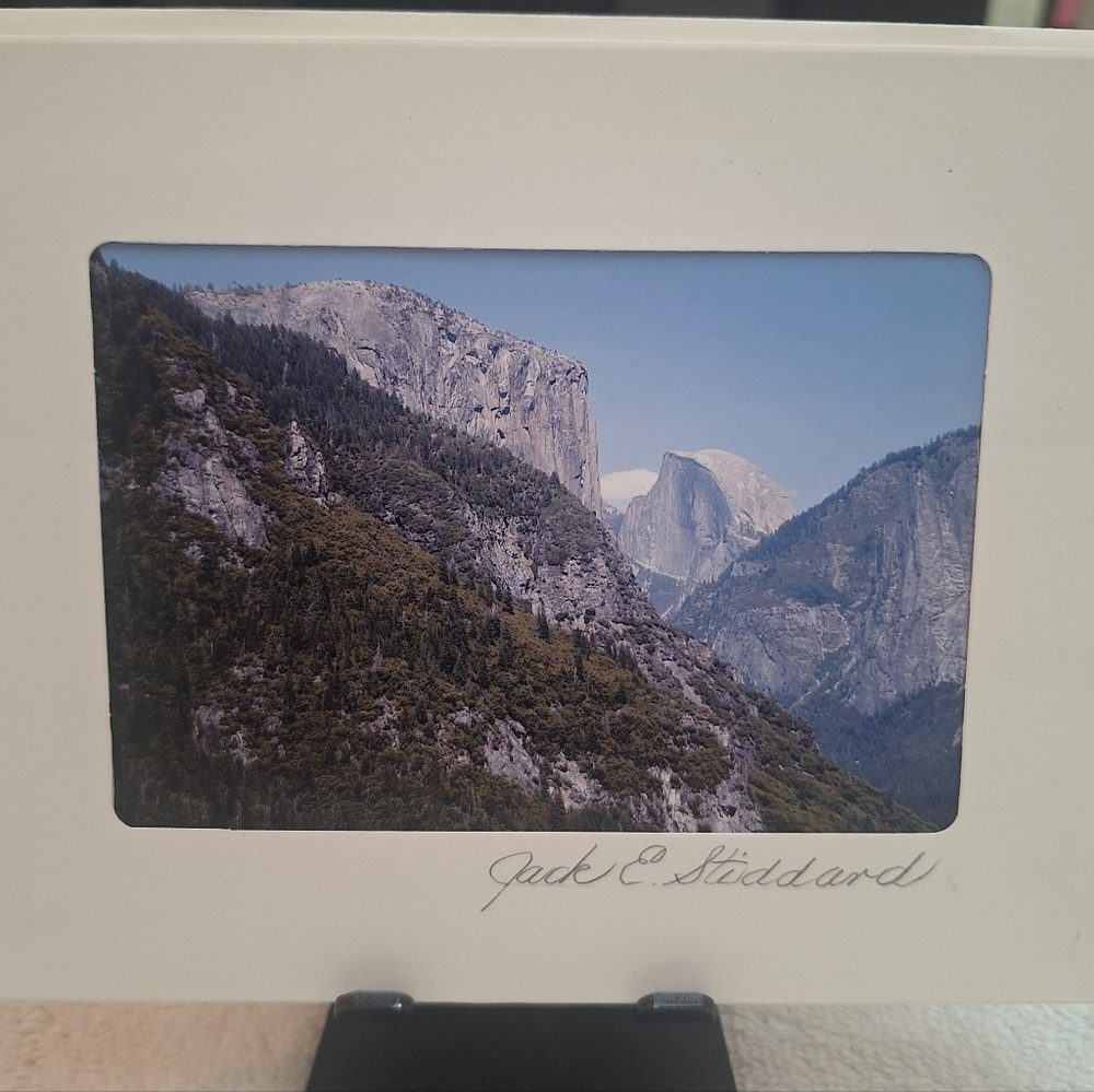 Yosemite Landscape Half Dome In Background By Jack E. Stiddard 4x6 Notecard
